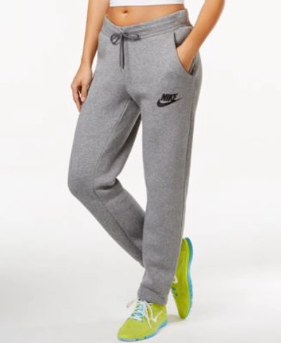 Nike Sportswear Rally Relaxed Fleece Pants In Carbon Heather | ModeSens