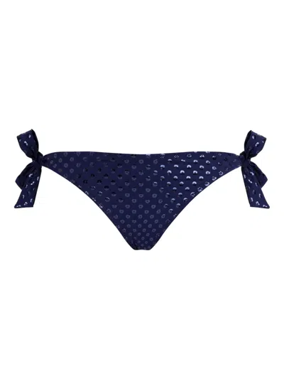 Vilebrequin Relief Sparkling Bikini Bottom In Blau