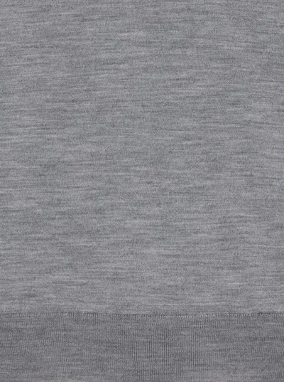 Lardini Grey Sweater In Wool Blend Man In Grey