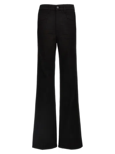 Tom Ford Black Stretch Twill Denim Wide Flare Jeans