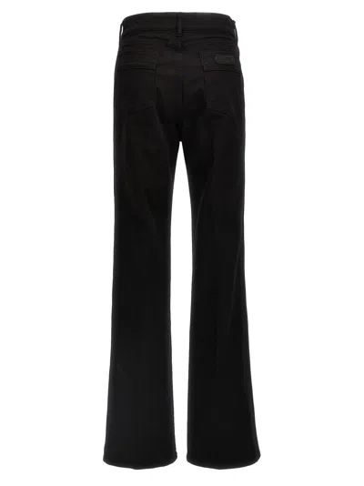 Tom Ford Black Stretch Twill Denim Wide Flare Jeans