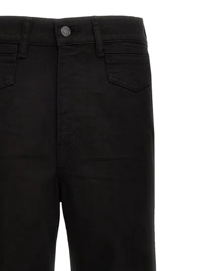 Tom Ford Black Stretch Twill Denim Wide Flare Jeans