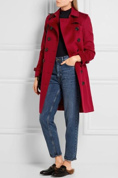 Shop Burberry The Sandringham Cashmere Trench Coat