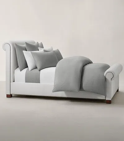 Ralph Lauren Cotton Polo Player Single Fitted Sheet In Grey