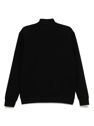 Ea7 Zip-up Sweat Jacket In Black