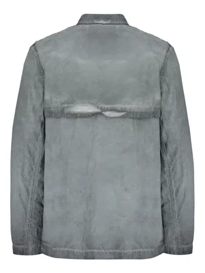 Iso.poetism Distress-effect Jacket In Grey