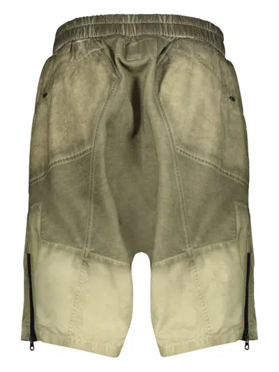 Iso.poetism Cotton Bermuda Shorts In Green