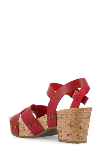 Journee Collection Collection Women's Tru Comfort Foam Valentina Sandals In Red