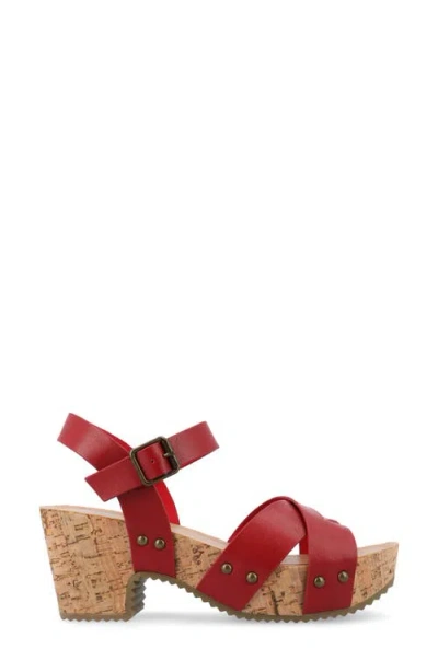 Journee Collection Collection Women's Tru Comfort Foam Valentina Sandals In Red