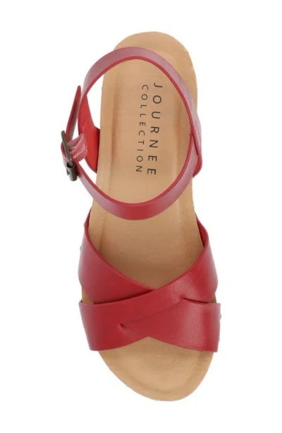 Journee Collection Collection Women's Tru Comfort Foam Valentina Sandals In Red