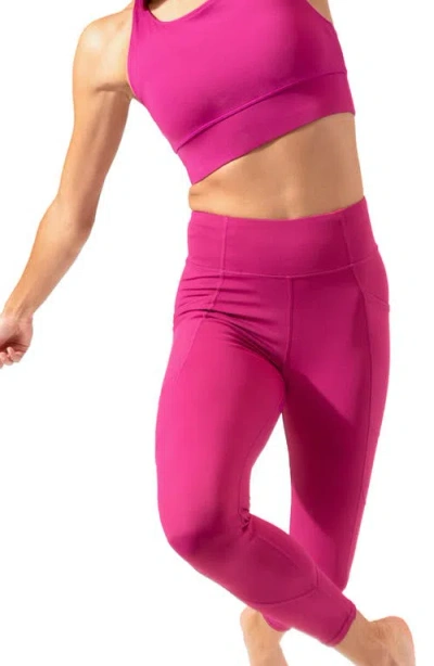 Threads 4 Thought Rita High Waist Pocket Leggings In Plum Spritz