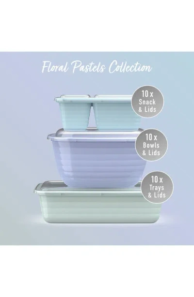 Bentgo Prep 60-piece Meal Prep Kit In Floral Pastels