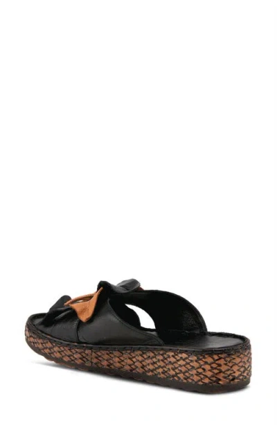 Spring Step Hilary Wedge Slide Sandal In Black