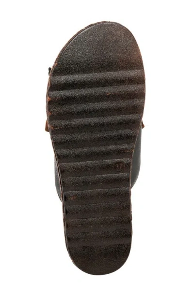 Spring Step Hilary Wedge Slide Sandal In Black