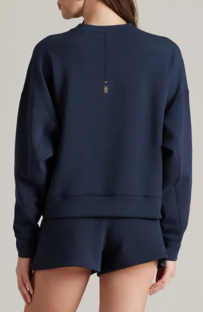 Rhone Dreamglow Crewneck Sweatshirt In Navy Blue