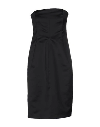 Jil Sander Short Dress In Black