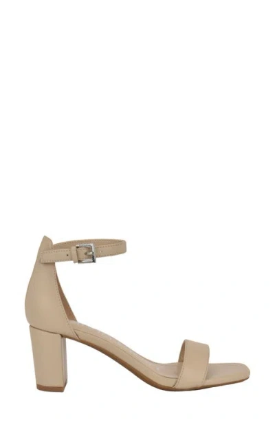 Calvin Klein Women's Nolene Ankle Strap Block Heel Sandals In Natural