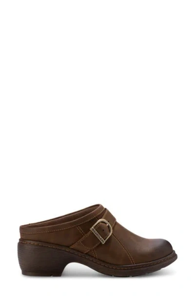 Eastland Cameron Womens Round Closed Toe Clogs In Bomber Brown