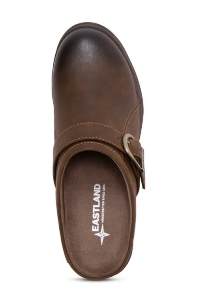 Eastland Cameron Womens Round Closed Toe Clogs In Bomber Brown