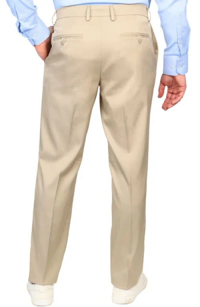 Tailorbyrd Tailored Performance Stretch Pants In Khaki