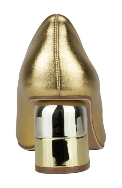 Ninety Union Melody Snip Toe Pump In Gold