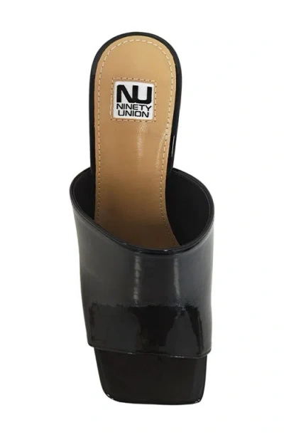 Ninety Union Florence Square Toe Mule In Black
