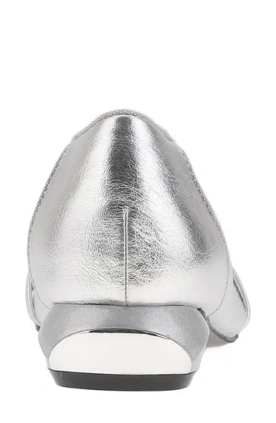 Ninety Union Mira Pointed Toe Flat In Silver
