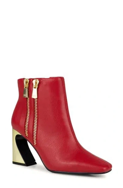 Ninety Union Square Toe Boot In Red