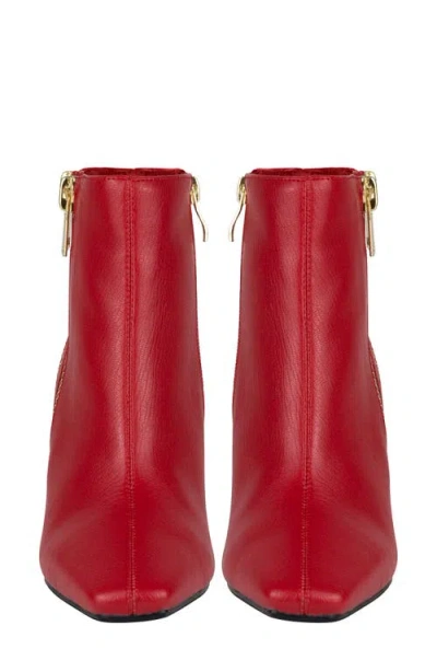 Ninety Union Square Toe Boot In Red