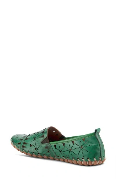 Spring Step Fusaro Flat In Green