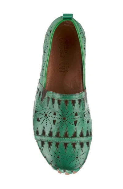 Spring Step Fusaro Flat In Green
