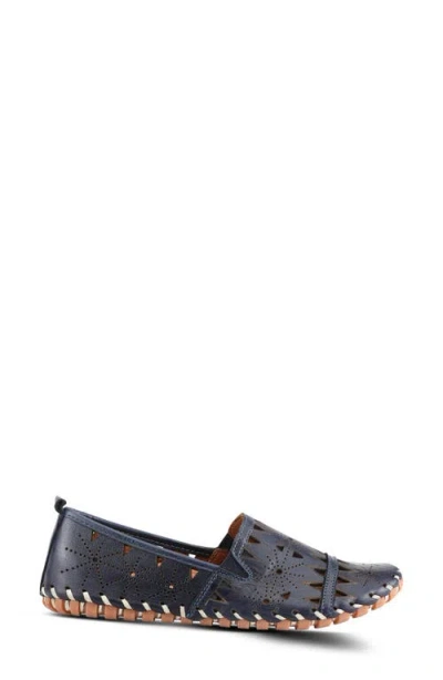 Spring Step Fusaro Flat In Navy