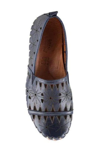 Spring Step Fusaro Flat In Navy