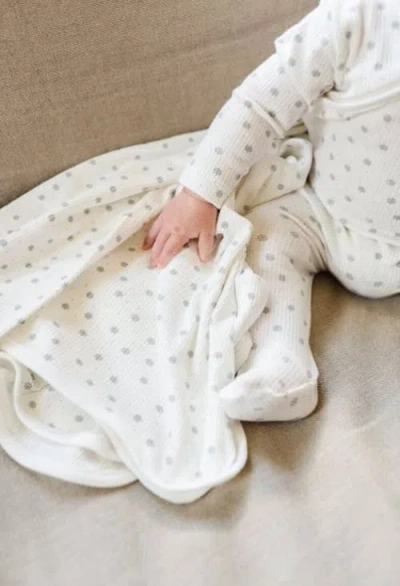 Ely's & Co. Ribbed Cotton Zipper Blanket Collection In Sailor