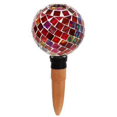 Sunnydaze Glass Mosaic Watering Globe For Plants And Flowers