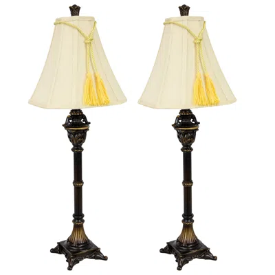 Sunnydaze 28.75" H Home Grandeur Resin Table Lamps Set Of 2