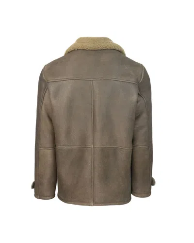 D Four Montone Scamosciato Marrone In Brown