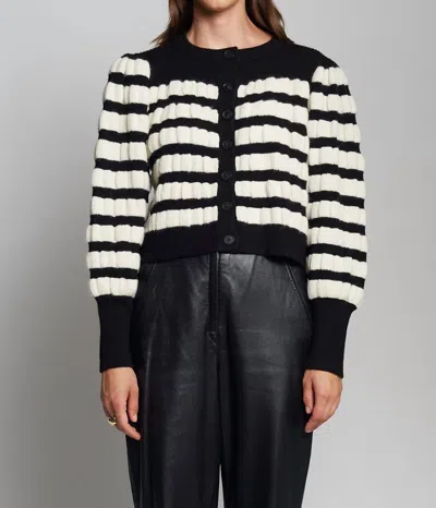 Eleven Six Women's Anna Cropped Seersucker-knit Alpaca-blend Cardigan In Multi