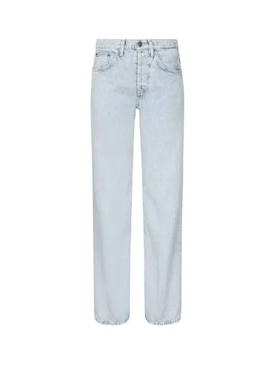 Dondup Jacklyn Wide Leg Denim Jeans In Blue