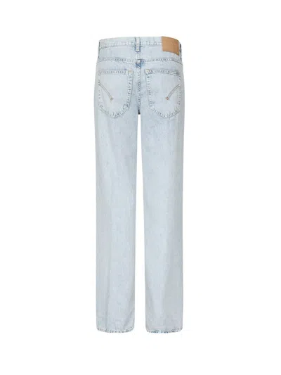 Dondup Jacklyn Wide Leg Denim Jeans In Blue