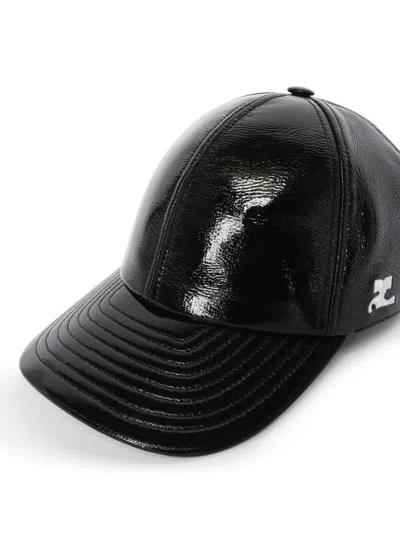 Shop Courrèges Courreges Hats In Black