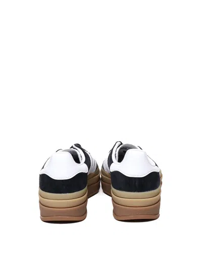 Adidas Originals Black & White Gazelle Bold Sneakers In Black, White