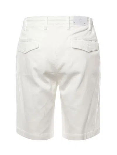Eleventy Bermuda Shorts With Drawstring Waist In White