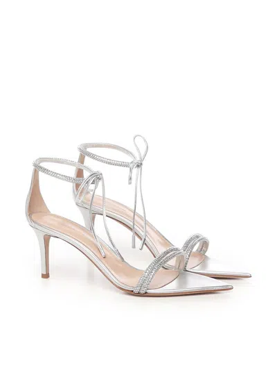 Gianvito Rossi Monte Carlo Sandals In Silver