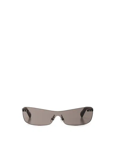 Jacquemus Modern Rimless Sunglasses With Adjustable Nose Pads In Black