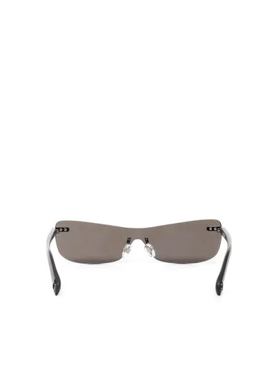 Jacquemus Modern Rimless Sunglasses With Adjustable Nose Pads In Black