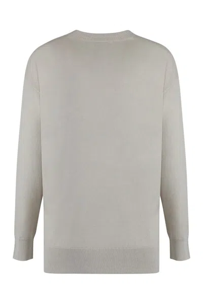 's Max Mara S Max Mara Verona Crew-neck Wool Sweater In Grey