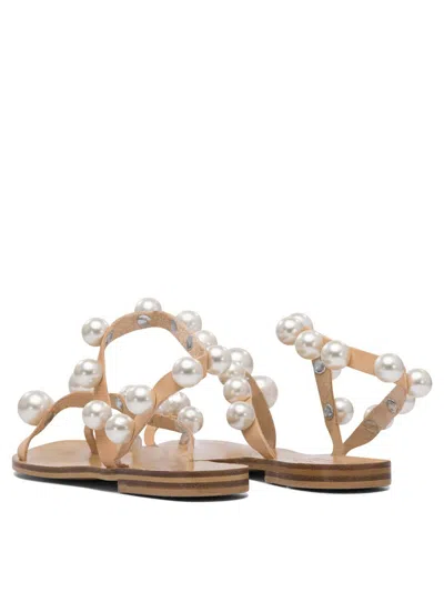 Shop Elina Linardaki Sandals In Beige