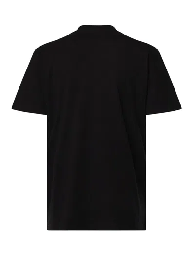 Golden Goose Cotton T-shirt With Iconic Frontal Star In Black