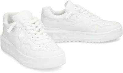 Valentino Garavani Mens White One Stud Xl Chunky-sole Leather Low-top Trainers In White